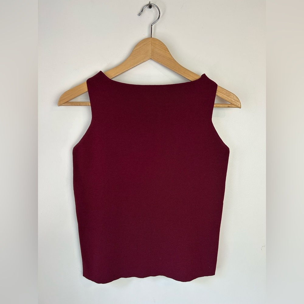 Vintage High Neck Knit Tank